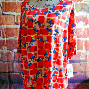 Lularoe Plus Size Irma Disney Donald Duck 2X